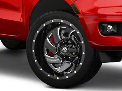 Fuel Wheels Cleaver Gloss Black Milled 6-Lug Wheel; 22x12; -44mm Offset (19-23 Ranger)