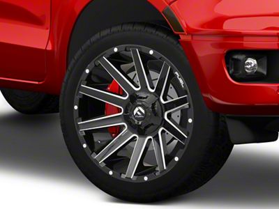 Fuel Wheels Contra Gloss Black Milled 6-Lug Wheel; 24x12; -44mm Offset (19-23 Ranger)