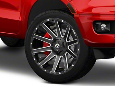 Fuel Wheels Contra Gloss Black Milled 6-Lug Wheel; 24x14; -75mm Offset (19-23 Ranger)