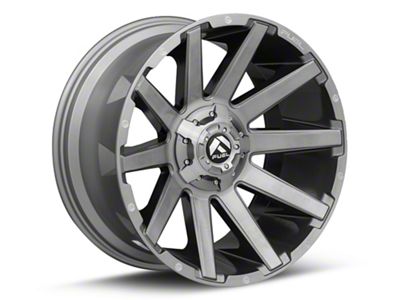 Fuel Wheels Contra Platinum Brushed Gunmetal with Tinted Clear 6-Lug Wheel; 22x12; -43mm Offset (19-23 Ranger)