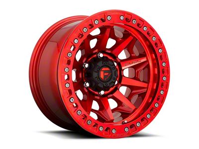 Fuel Wheels Covert Beadlock Candy Red 6-Lug Wheel; 17x9; -15mm Offset (19-23 Ranger)