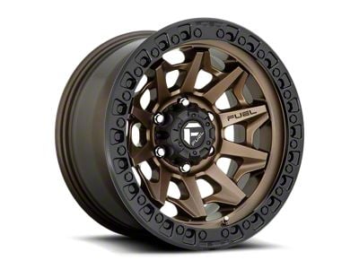 Fuel Wheels Covert Matte Bronze with Black Bead Ring 6-Lug Wheel; 17x9; 1mm Offset (19-23 Ranger)