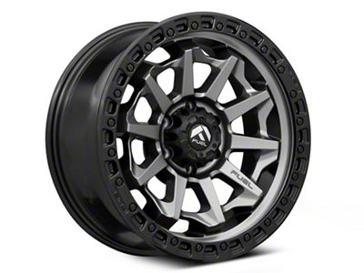 Fuel Wheels Covert Matte Gunmetal with Black Bead Ring 6-Lug Wheel; 17x8.5; 14mm Offset (19-23 Ranger)
