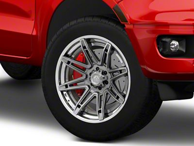 Fuel Wheels Fusion Forged Brawl Platinum with Chrome Lip 6-Lug Wheel; 20x10; -18mm Offset (19-23 Ranger)