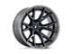 Fuel Wheels Fusion Forged Catalyst Gloss Black Brushed Dark Tinted Clear 6-Lug Wheel; 20x9; 1mm Offset (19-23 Ranger)