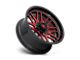 Fuel Wheels Ignite Gloss Black with Red Tinted Clear 6-Lug Wheel; 20x10; -18mm Offset (19-23 Ranger)