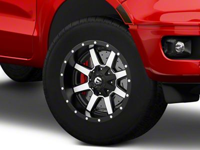 Fuel Wheels Maverick Matte Black Machined 6-Lug Wheel; 18x9; -12mm Offset (19-23 Ranger)