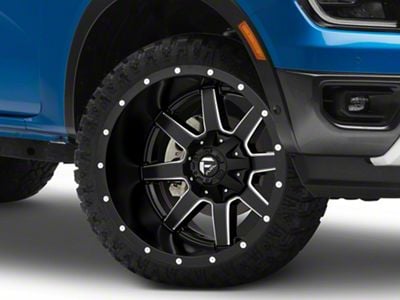 Fuel Wheels Maverick Matte Black Milled 6-Lug Wheel; 22x10; -24mm Offset (19-23 Ranger)