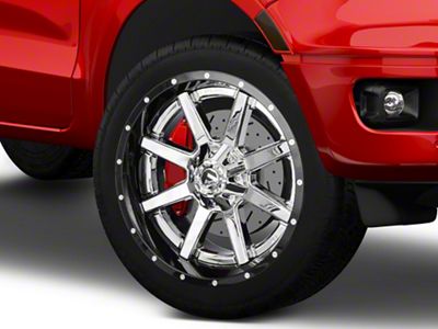 Fuel Wheels Maverick Chrome with Gloss Black Lip 6-Lug Wheel; 22x14; -70mm Offset (19-23 Ranger)