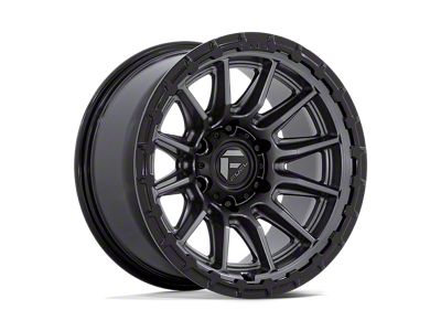 Fuel Wheels Piston Matte Gunmetal with Gloss Black Lip 6-Lug Wheel; 22x10; -18mm Offset (19-23 Ranger)