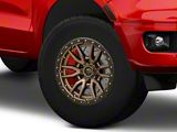 Fuel Wheels Rebel Matte Bronze with Black Bead Ring 6-Lug Wheel; 17x9; -12mm Offset (19-23 Ranger)