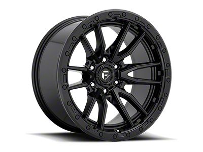 Fuel Wheels Rebel Textured Black 6-Lug Wheel; 17x9; -12mm Offset (19-23 Ranger)