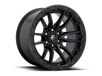 Fuel Wheels Rebel Textured Black 6-Lug Wheel; 17x9; 1mm Offset (19-23 Ranger)