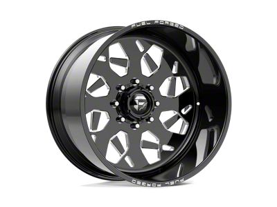 Fuel Wheels Recife Gloss Black Milled 6-Lug Wheel; Left Directional; 20x14; -69mm Offset (24-26 Ranger)