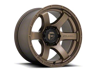 Fuel Wheels Rush Textured Bronze 6-Lug Wheel; 17x9; -12mm Offset (19-23 Ranger)