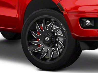 Fuel Wheels Saber Gloss Black Milled 6-Lug Wheel; 22x12; -44mm Offset (19-23 Ranger)