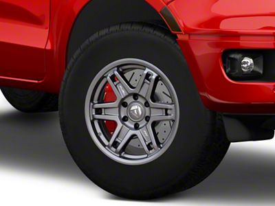 Fuel Wheels Slayer Matte Gunmetal 6-Lug Wheel; 17x8.5; 1mm Offset (19-23 Ranger)