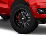 Fuel Wheels Sledge Matte Black with Gloss Black Lip 6-Lug Wheel; 20x12; -45mm Offset (19-23 Ranger)