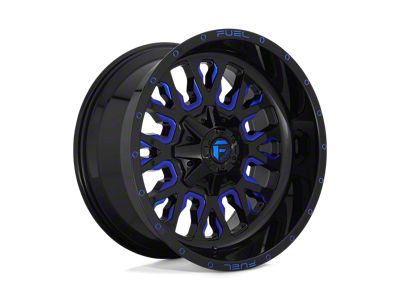 Fuel Wheels Stroke Gloss Black with Blue Tinted Clear 6-Lug Wheel; 18x9; -12mm Offset (19-23 Ranger)