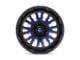 Fuel Wheels Stroke Gloss Black with Blue Tinted Clear 6-Lug Wheel; 18x9; -12mm Offset (19-23 Ranger)