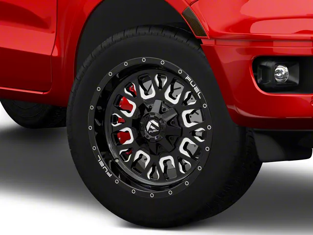 Diesel Rims Ranger Fuel Wheels Ranger Stroke Gloss Black Milled 6-Lug Wheel; 20x10; -19mm ...