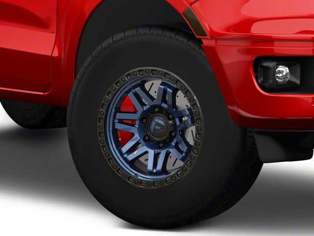 Fuel Wheels Syndicate Dark Blue with Black Ring 6-Lug Wheel; 17x9; -12mm Offset (19-23 Ranger)