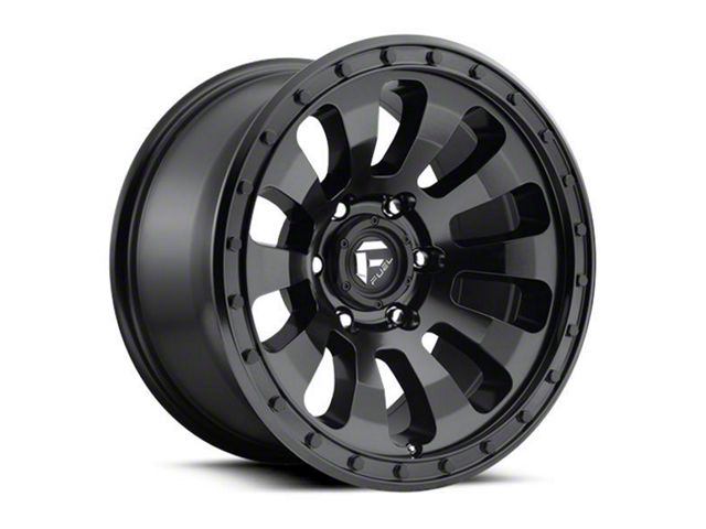 Fuel Wheels Tactic Matte Black 6-Lug Wheel; 17x9; -12mm Offset (19-23 Ranger)