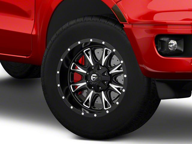 Fuel Wheels Throttle Matte Black Milled 6-Lug Wheel; 18x10; -24mm Offset (19-23 Ranger)