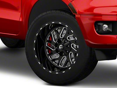 Fuel Wheels Triton Gloss Black Milled 6-Lug Wheel; 20x12; -44mm Offset (19-23 Ranger)