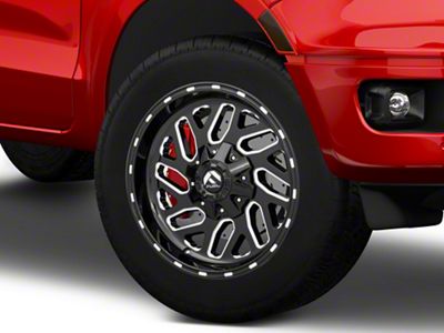 Fuel Wheels Triton Gloss Black Milled 6-Lug Wheel; 20x9; 20mm Offset (19-23 Ranger)