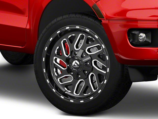 Diesel Rims Ranger Fuel Wheels Ranger Triton Gloss Black Milled 6-Lug Wheel; 24x12; -44mm ...
