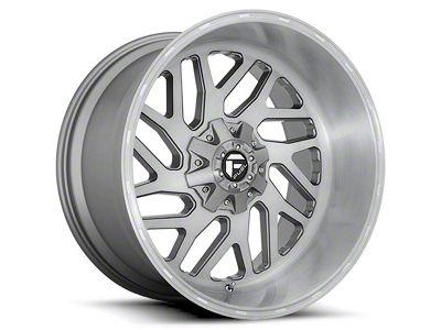 Fuel Wheels Triton Platinum Brushed Gunmetal Tinted Clear 6-Lug Wheel; 24x12; -44mm Offset (19-23 Ranger)