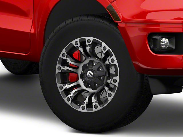 Diesel Rims Ranger Fuel Wheels Ranger Vapor Matte Black with Gray Tint 6-Lug Wheel; 18x9 ...