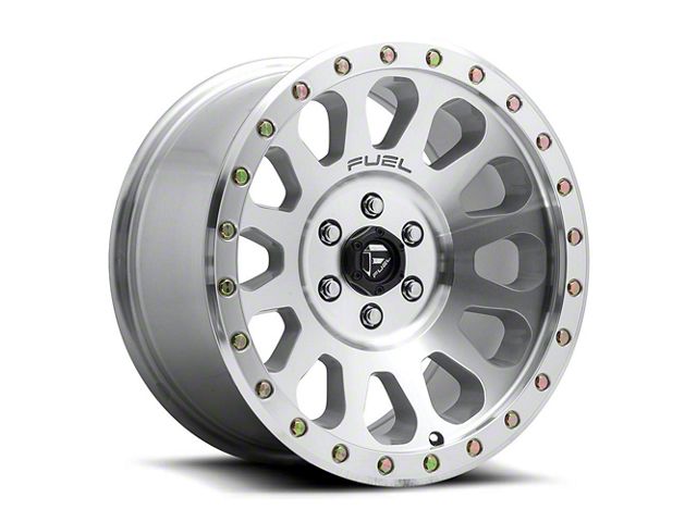 Fuel Wheels Vector Diamond Cut Machined 6-Lug Wheel; 17x8.5; 7mm Offset (19-23 Ranger)