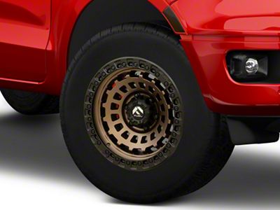 Fuel Wheels Zephyr Matte Bronze with Black Bead Ring 6-Lug Wheel; 18x9; -12mm Offset (19-23 Ranger)