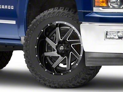 Fuel Wheels Renegade Matte Black Milled 6-Lug Wheel; 22x12; -44mm Offset (14-18 Silverado 1500)