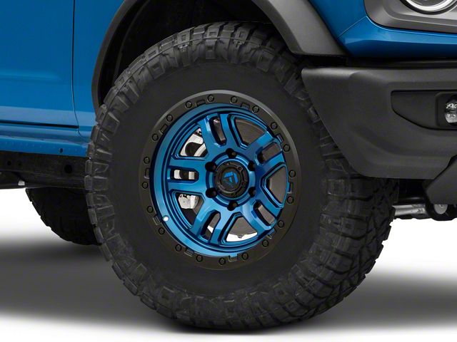 Fuel Wheels Ammo Gloss Blue with Black Bead Ring 6-Lug Wheel; 17x9; -12mm Offset (14-18 Sierra 1500)
