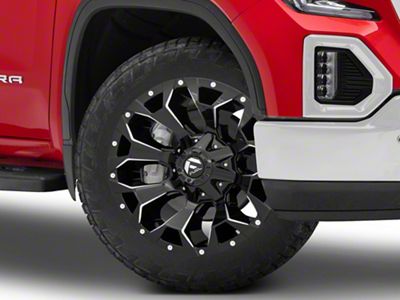 Fuel Wheels Assault Gloss Black Milled 6-Lug Wheel; 22x10; -18mm Offset (19-25 Sierra 1500)