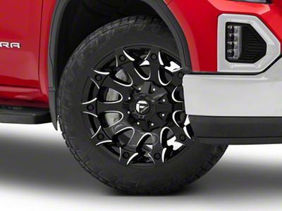 Fuel Wheels Battle Axe Gloss Black Milled 6-Lug Wheel; 22x12; -44mm Offset (19-25 Sierra 1500)
