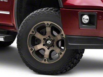 Fuel Wheels Beast Matte Black Double Dark Tint 6-Lug Wheel; 17x9; 19mm Offset (14-18 Sierra 1500)