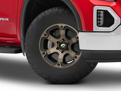 Fuel Wheels Beast Matte Black Double Dark Tint 6-Lug Wheel; 18x9; 19mm Offset (19-24 Sierra 1500)