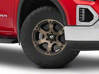 Fuel Wheels Beast Matte Black Double Dark Tint 6-Lug Wheel; 18x9; 19mm Offset (19-25 Sierra 1500)