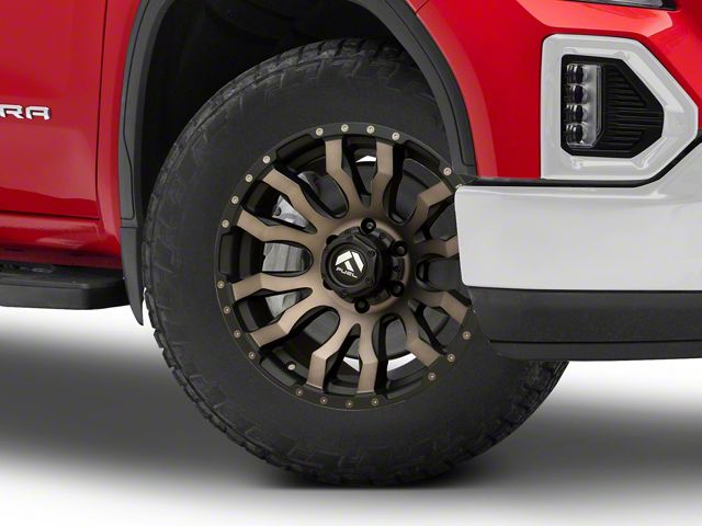 Fuel Wheels Blitz Matte Black Double Dark Tint 6-Lug Wheel; 20x10; -18mm Offset (19-24 Sierra 1500)