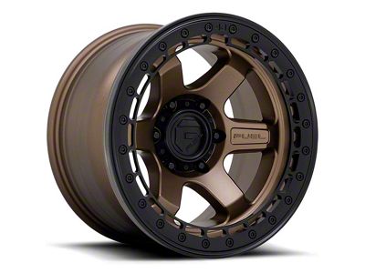 Fuel Wheels Block Beadlock Matte Bronze 6-Lug Wheel; 17x8.5; 0mm Offset (19-24 Sierra 1500)