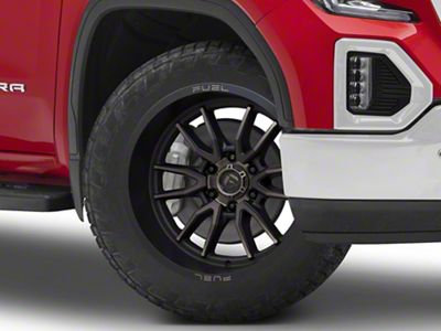 Fuel Wheels Clash Matte Black Double Dark Tint 6-Lug Wheel; 22x10; -18mm Offset (19-25 Sierra 1500)