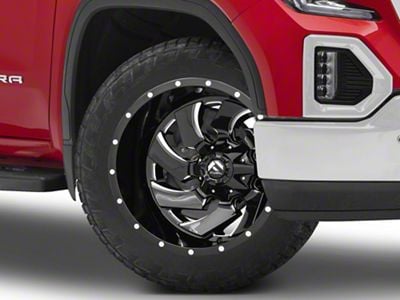 Fuel Wheels Cleaver Gloss Black Milled 6-Lug Wheel; 22x12; -44mm Offset (19-25 Sierra 1500)