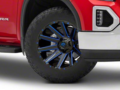 Fuel Wheels Contra Gloss Black with Blue Tinted Clear 6-Lug Wheel; 20x9; 20mm Offset (19-25 Sierra 1500)