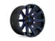 Fuel Wheels Contra Gloss Black with Blue Tinted Clear 6-Lug Wheel; 22x10; -19mm Offset (19-24 Sierra 1500)