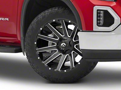 Fuel Wheels Contra Gloss Black Milled 6-Lug Wheel; 24x12; -44mm Offset (19-24 Sierra 1500)