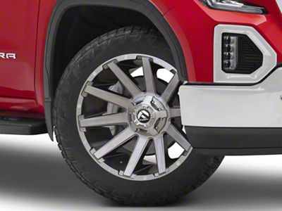 Fuel Wheels Contra Platinum Brushed Gunmetal with Tinted Clear 6-Lug Wheel; 22x12; -43mm Offset (19-25 Sierra 1500)